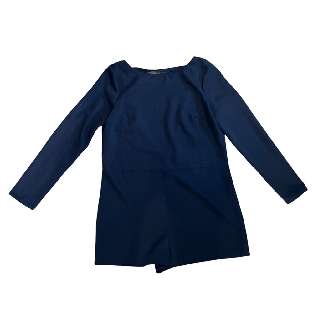 Urban Outfitters navy blue romper open back SZ M NWOT
